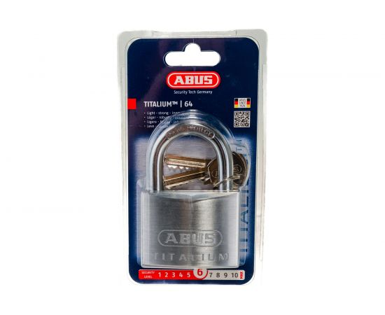 Навесной замок ABUS 64TI/60 TITALIUM B\EFSPP 64972 