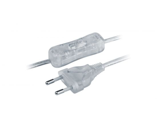 Шнур Navigator, NPS-FS-170-2x0.5-TR, 1.7м, с выключателем, прозрачный 61723 
