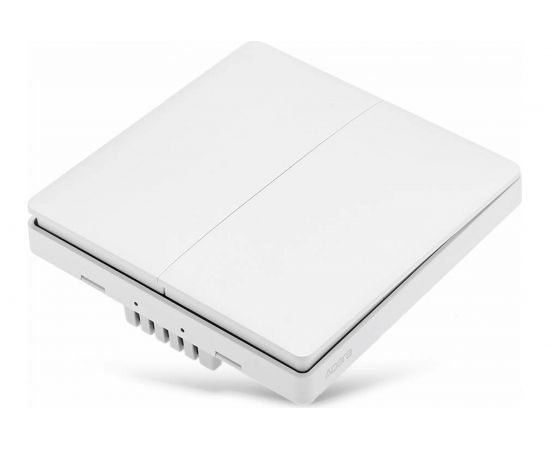 Настенный выключатель Aqara две клавиши, Wall Switch No Neutral, Double Rocker QBKG03LM 