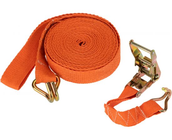 Багажная стяжка для груза с крюками и храповым механизмом REXANT 10 м 80-0243 