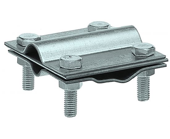 Зажим заземления EZETEK стержень - полоса/пруток крестообразный, оцинковка 90540 