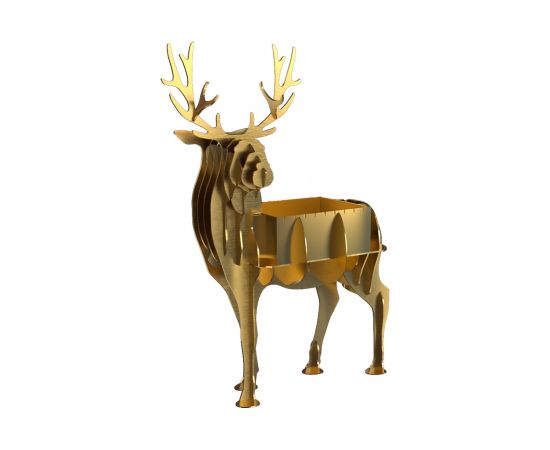 Стационарный мангал BOYSCOUT Олень GOLD 120х80х150 см 61498 