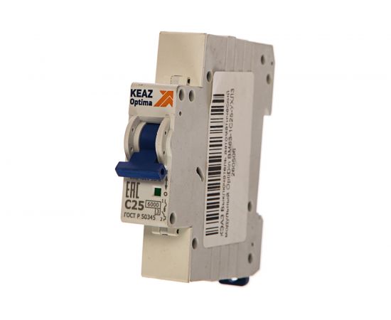 Автоматический модульный выключатель КЭАЗ OptiDin BM63-1C25-УХЛ3 260506 