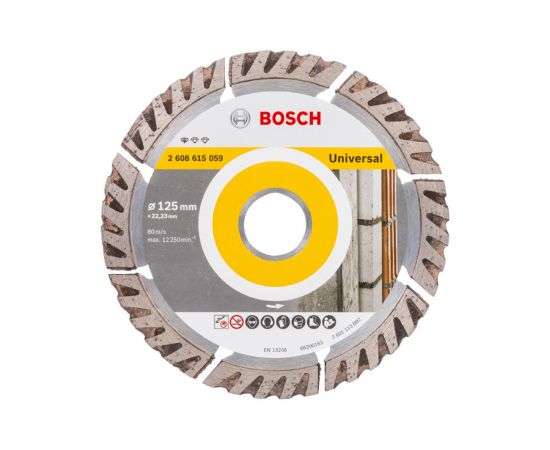Диск алмазный Universal (125х22.2 мм; 10 шт.) Bosch 2608615060 – изображение 2