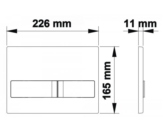 Кнопка для инсталляции BERGES NOVUM L3 хром глянец 040013 – изображение 2
