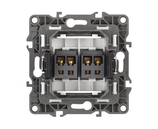 Двойная аудио розетка ЭРА 12-3112-06 IP20, 12, чёрный Б0027466 – изображение 2