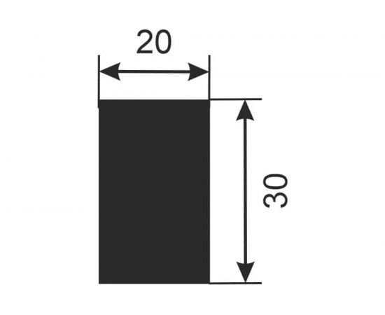 Рейка Cosca Decor RX002 30x20 мм, 2000 мм, экополимер СПБ103104 – изображение 2