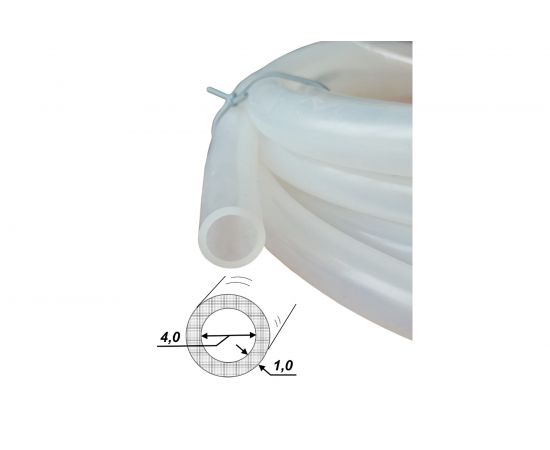 Силиконовый шланг Профитт прозрачный, 4x6 мм, 3 м 9276836 – изображение 2