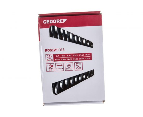 Набор гаечных двусторонних ключей GEDORE RED 6-32 мм 12шт 3300961 – изображение 3