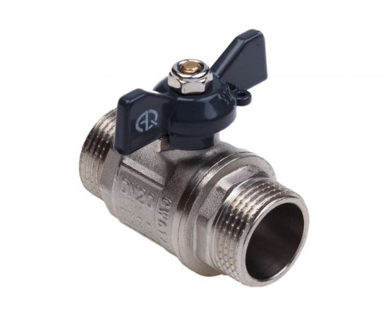 Шаровой кран AQUALINK нар-нар 1/2 B бабочка 2336 – изображение 3