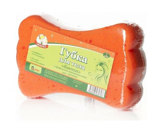 Губка для тела Умничка Бантик с массажным слоем MPU0779 – изображение 3