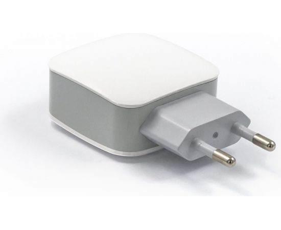 Сетевое зарядное устройство BYZ 2хUSB-А, 2.1А + кабель AM-8pin 1 м, белый 23750-ZL-720IW – изображение 4