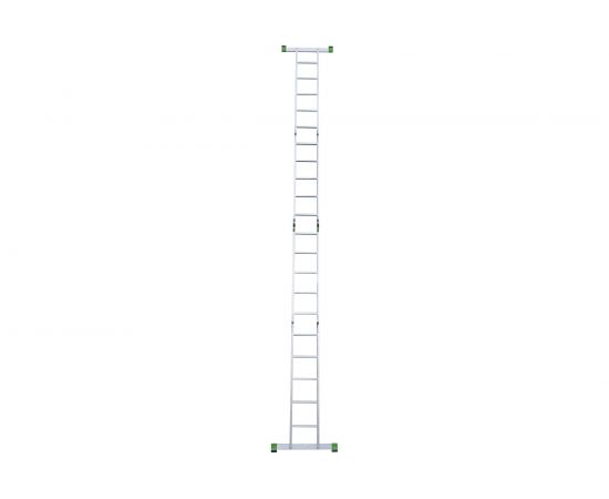 Четырехсекционная Лестница-трансформер с помостом Новая Высота 4х5 ступеней 2330405 – изображение 4