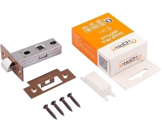 Дверная защелка НОРА-М С-45 матовый кофе 16671 – изображение 4