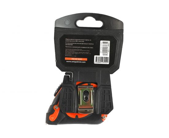 Рулетка PATRIOT MTA-3, автостоп, ударопрочный корпус, обрезиненная, 3м 350005033 – изображение 4