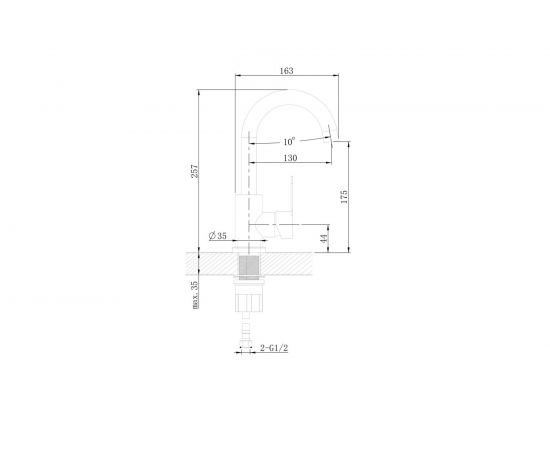 Cмеситель для раковины Orange Steel никель M99-011ni – изображение 5