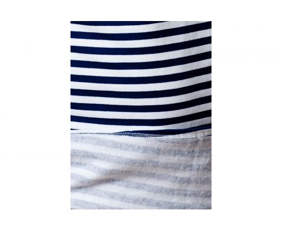 Тельняшка с начесом и длинным рукавом БЕРТА хлопок, синяя полоса 702c-52-54 – изображение 5