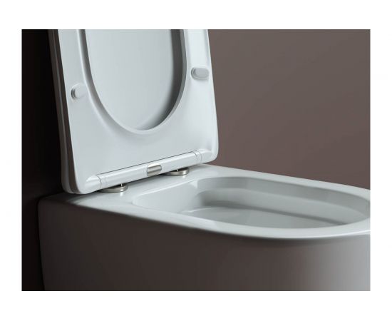 Подвесной унитаз Ceramica Nova MIA Rimless с крепежом, с сиденьем-крышкой с микролифтом CN1805 – изображение 6