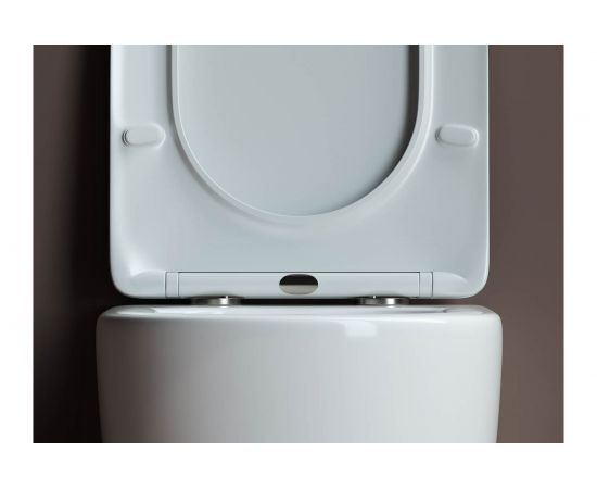 Подвесной унитаз Ceramica Nova MIA Rimless с крепежом, с сиденьем-крышкой с микролифтом CN1805 – изображение 7