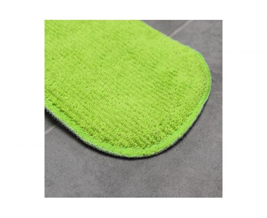 Плоская швабра Доляна телескопический окрашенный черенок, насадка на липучке микрофибра 40х14х80 120 см 5308311 – изображение 7