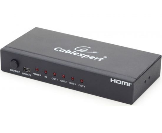 Разветвитель Cablexpert HDMI HD19F/4x19F, 1 компьютер=4 монитора, Full-HD, 3D, 1.4v DSP-4PH4-02 