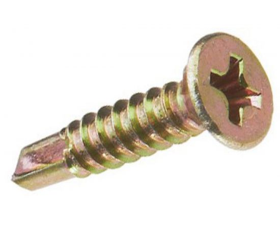 Оконный саморез Метизный двор 3,9x16 сверло, желтый, 1000 шт. 4607159062949 