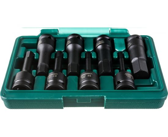 Набор шестигранных ударных головок (8 пр; 1/2""; H5-H19) Jonnesway 48064 