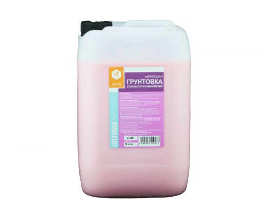 Грунтовка глубокого проникновения APIS Оптима, розовый, канистра 10 кг 4665296510068 