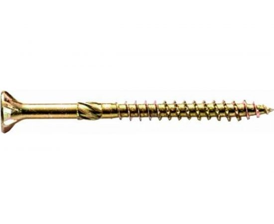 Саморезы по дереву КРЕП-КОМП ПРОФИ желтые, потайн. 6.0х80 мм 200 шт. 06080Fh 