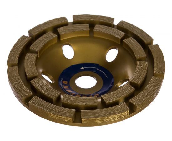 Чашка алмазная шлифовальная 2-рядная серия Эксперт (110х15 мм) ПРАКТИКА 030-955 