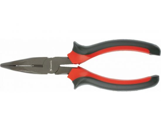 Изогнутые длинногубцы 160 мм, двухкомпонентные рукоятки MATRIX Black Nickel 17458 