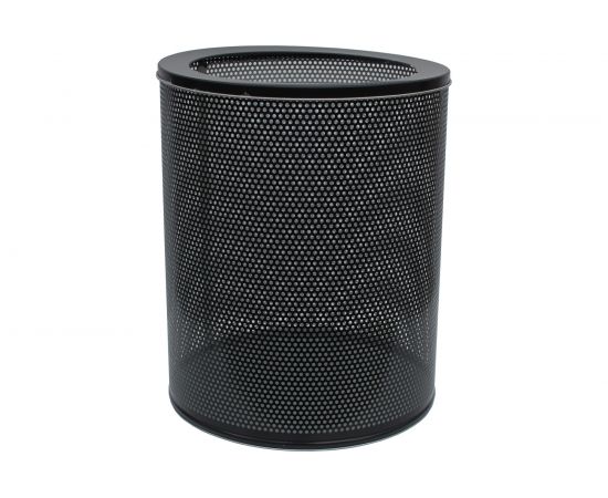 Перфорированная корзина для бумаг Титан Мета 250 низ черный 4607078081120 
