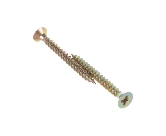 Потайной универсальный шуруп Метизный двор 4,0x40, желтый, 20 шт. 4607173900845 