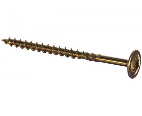 Шуруп Rusconnect CT 08120 с/нарез. д/дерева, прессшайба 8х120 50 шт. Желтый цинк 320812 