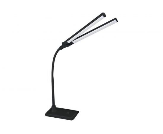 Настольный светильник, чёрный, LED, 10Вт, 2 плафона, 230В, сенсорное включение, 4 уровня яркости, 4000К Camelion KD-794 C02 12493 