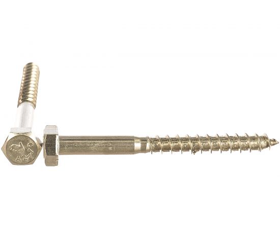 Сантехнический шуруп ЕВРОПАРТНЕР DIN 571 с шестигр.гол. 8х80 нержав. сталь 2 шт. G2 2880 2 