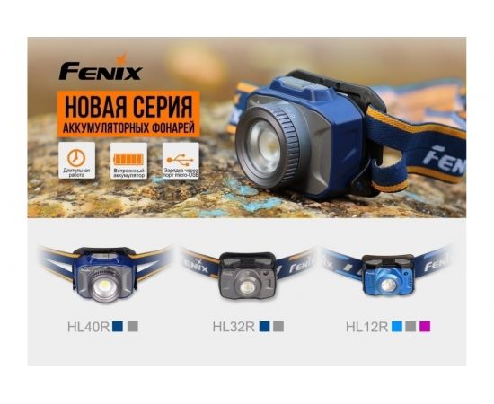 Светодиодный налобный фонарь Fenix Cree XP-LHIV2 LED серый, 300 лм HL40RGY – изображение 16