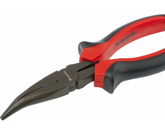 Изогнутые длинногубцы 160 мм, двухкомпонентные рукоятки MATRIX Black Nickel 17458 – изображение 2