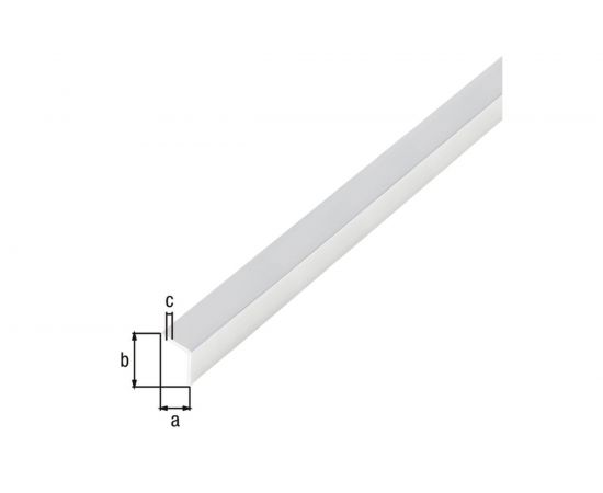 Самоклеящийся уголок GAH ALBERTS алюминиевый, хром 20x20x1 мм, 2 м 488536 – изображение 2