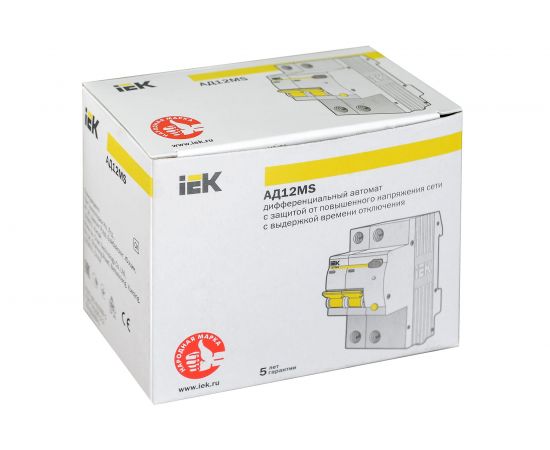 Дифференциальный автомат IEK АД12MS 2Р 50А 100мА MAD123-2-050-C-100 – изображение 2