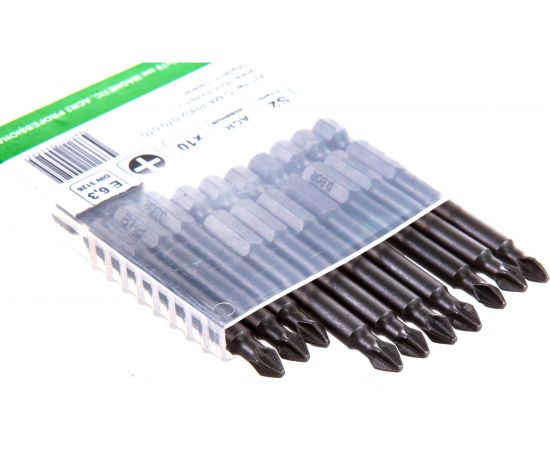 Биты намагниченные MAGNETIC (10 шт; Ph2; 70 мм) D.BOR D-MA-PH02-070-010 – изображение 2
