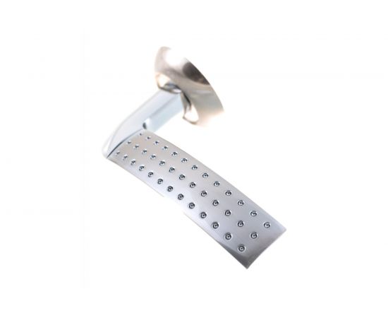 Дверная ручка RUCETTI RAP 7 SN/CP, цвет-бел. никель/хром 9010028 – изображение 3