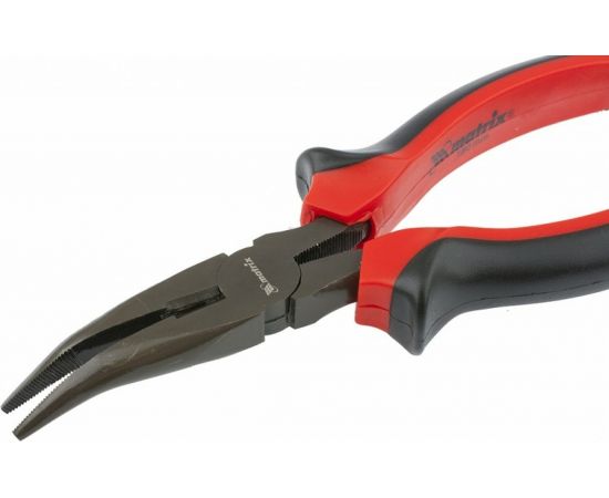 Изогнутые длинногубцы 160 мм, двухкомпонентные рукоятки MATRIX Black Nickel 17458 – изображение 3
