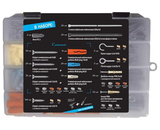 Универсальный набор для дома ЕВРОПАРТНЕР КРЕПИСАМ N 0209 – изображение 3