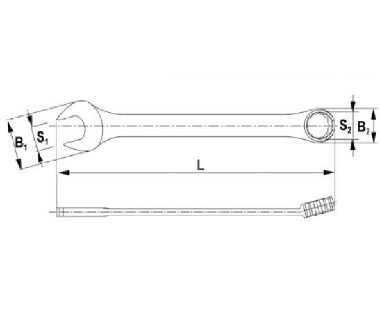 Набор гаечных комбинированных ключей THORVIK W3S16TB ARC 6-24 мм, 16 предметов 52607 – изображение 3