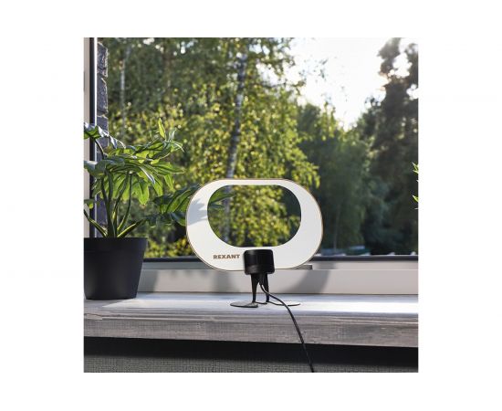 Антенна REXANT комнатная, активная, для цифрового телевидения, DVB-T2, Ag-713 34-0713 – изображение 3