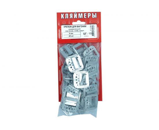 Универсальный крепеж для вагонки ЕВРОПАРТНЕР 5 мм под гвоздь, скобу, шуруп, 45 шт. S7 3128 3 – изображение 5