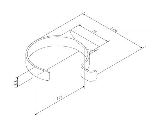 Держатель для фена, хром AM.PM A50A32300 – изображение 6