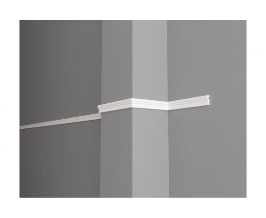 Стеновой молдинг Decor-Dizayn ударопрочный влагостойкий под покраску 22Х12Х2000 мм DD605 