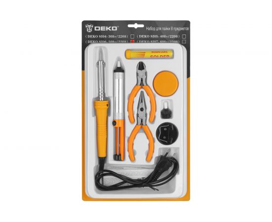 Набор DEKO для пайки SI06, 50Вт/220 В, 8 предметов 065-0565 